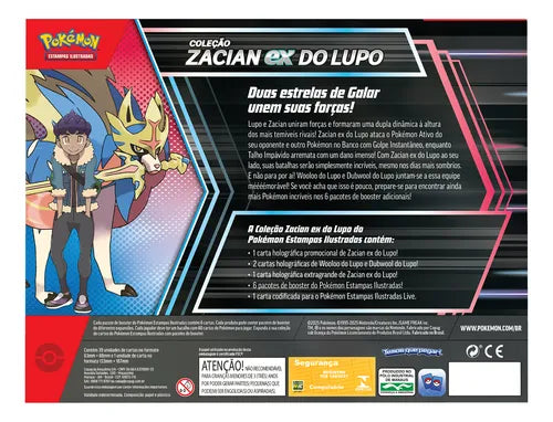 Box Coleção Zacian Ex Do Lupo